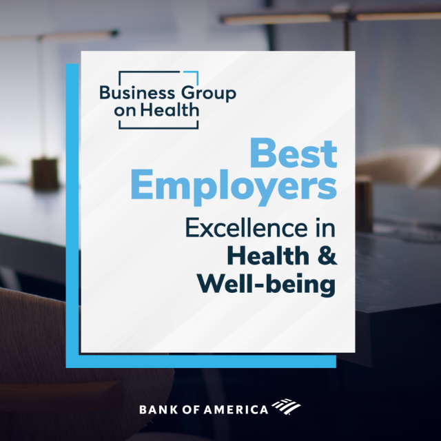 lpchann's tweet photo. Thrilled to see @BankofAmerica recognized as a @BizGrpHlth Best Employer for Excellence in Health &amp; Well-being, especially during #MentalHealthAwarenessMonth. It’s important to work somewhere that supports you – both inside and outside of the office. https://t.co/9fEMPEF5CI https://t.co/HShvRB0Bof