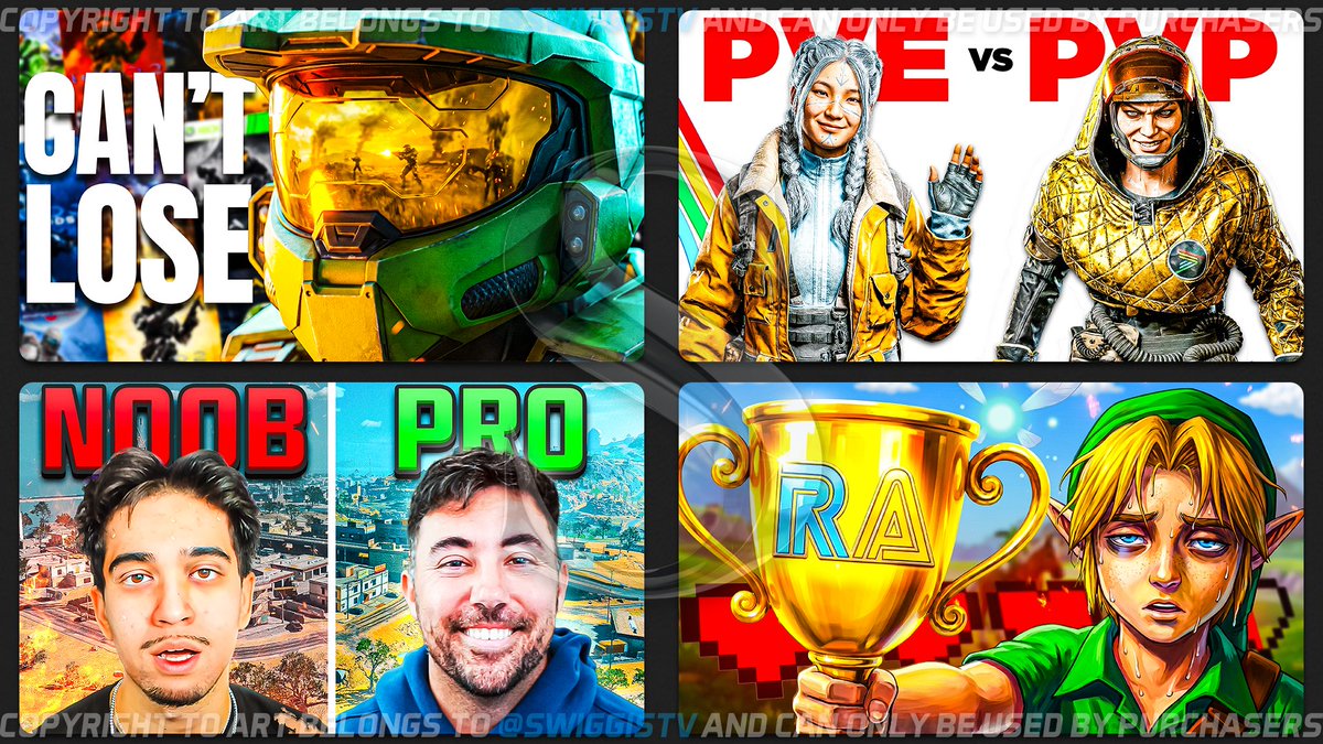 swiggistv's tweet photo. Recent thumbnails 🔥📈

Looking for more serious clients who upload regularly, offering MASSIVE deals! 

All support is appreciated on this ♻️❤️ https://t.co/kzEDViSj05