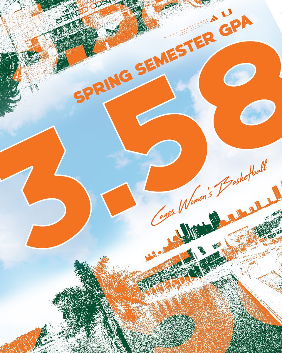CanesWBB's tweet photo. closing out the spring with a 3.58 team GPA 📚💯 https://t.co/AQDjxzIGQg