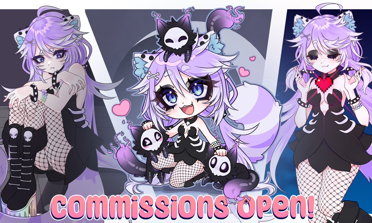nyaniix's tweet photo. 💀 Nyx has opened the crypt... commishies are OPEN 💀

✨ 5 slots available ✨

Need art? A VTuber model? Character work? Summon me 🦴

 ⤷ LINK IN BIO!  ˎˊ˗

「 ♡︎/⟳ are appreciated!!!! 」 https://t.co/bbEilHEhxv