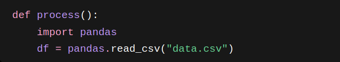 itshmohan's tweet photo. I was not aware this type of import actually had a name. I thought people just forgot to import in the begining and did it inside the function like a lazy person. ironically it is called lazy import. https://t.co/YcxCRF71EW