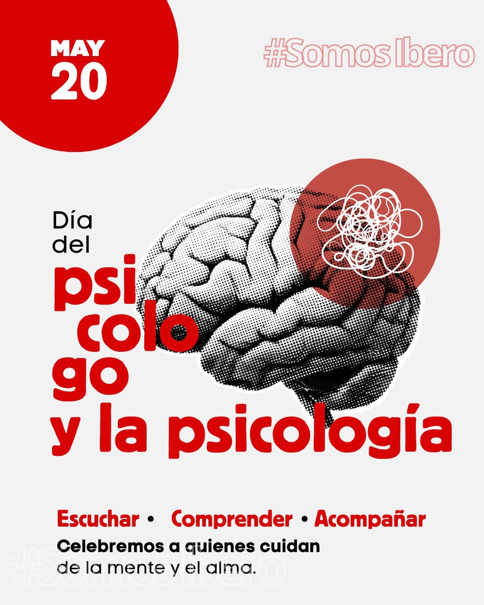 Somos_Ibero's tweet photo. 🧠✨ Hoy celebramos a quienes escuchan, comprenden y acompañan con empatía.

    A nuestras alumnas, alumnos y egresados de Psicología IBERO: gracias por transformar vidas con su vocación y humanidad. ❤️

@IBERO_mx  

    #SomosIbero #DíaDeLaPsicología #OrgulloIBERO https://t.co/LQO8y0KC0T