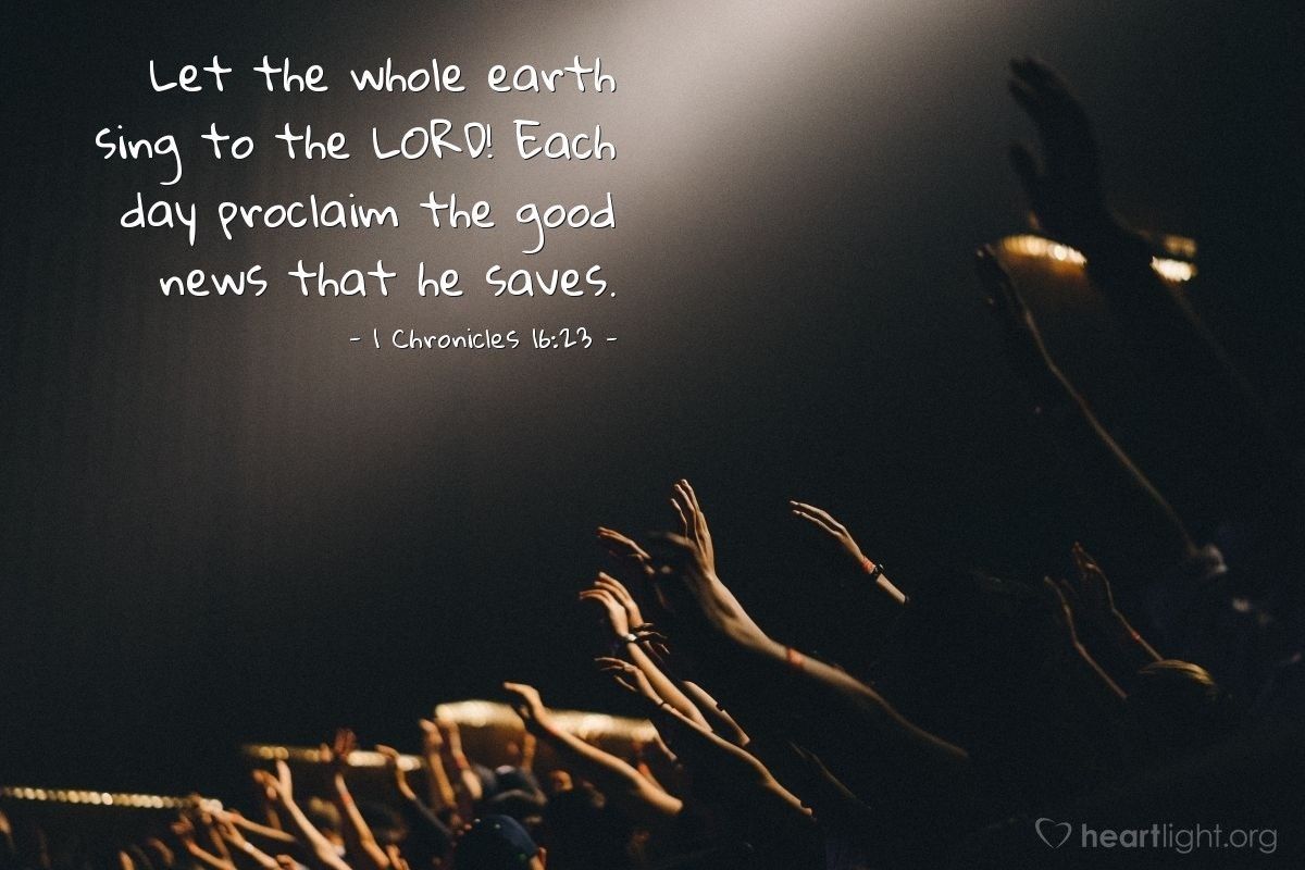 MPBCAlaska's tweet photo. Let the whole earth sing to the Lord! Each day proclaim the good news that he saves. — 1 Chronicles 16:23 https://t.co/Kkxp0RYCEF