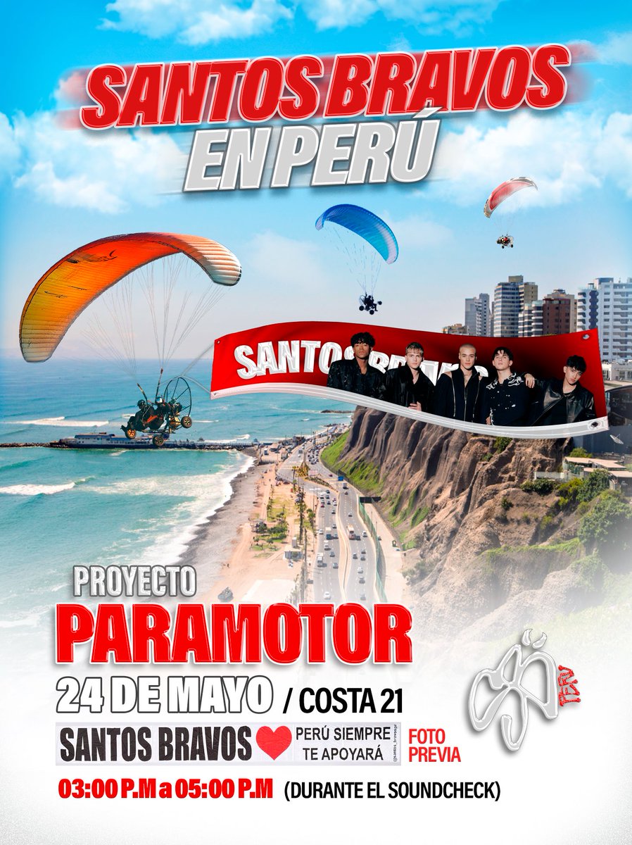 santos_bravospe's tweet photo. [ DUAL PRE-CONCERT | 200526 ]

BIENVENIDA A SANTOS BRAVOS 🇵🇪

Queremos contarles que este 24 de mayo, durante horas previas al concierto de Santos Bravos en Perú.

#SANTOSBRAVOS #STBV #LIMA #DOUMO #COSTA21
©️santos_bravospe 🪻 https://t.co/IYFRWPOjNM