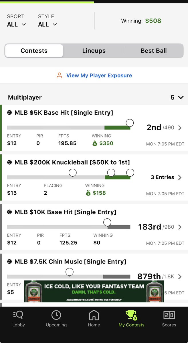 nicholashaddad's tweet photo. Huge night on Monday!! Thanks to @BrocNessMonster for the goat calls on Ginn and Dbacks. 2v2 away from an all timer. Great night for @ADPdfs 

Join now! https://t.co/FdmEDhxzHR 

Promo code FLASH for 30% off! https://t.co/fjGuMoiQCa