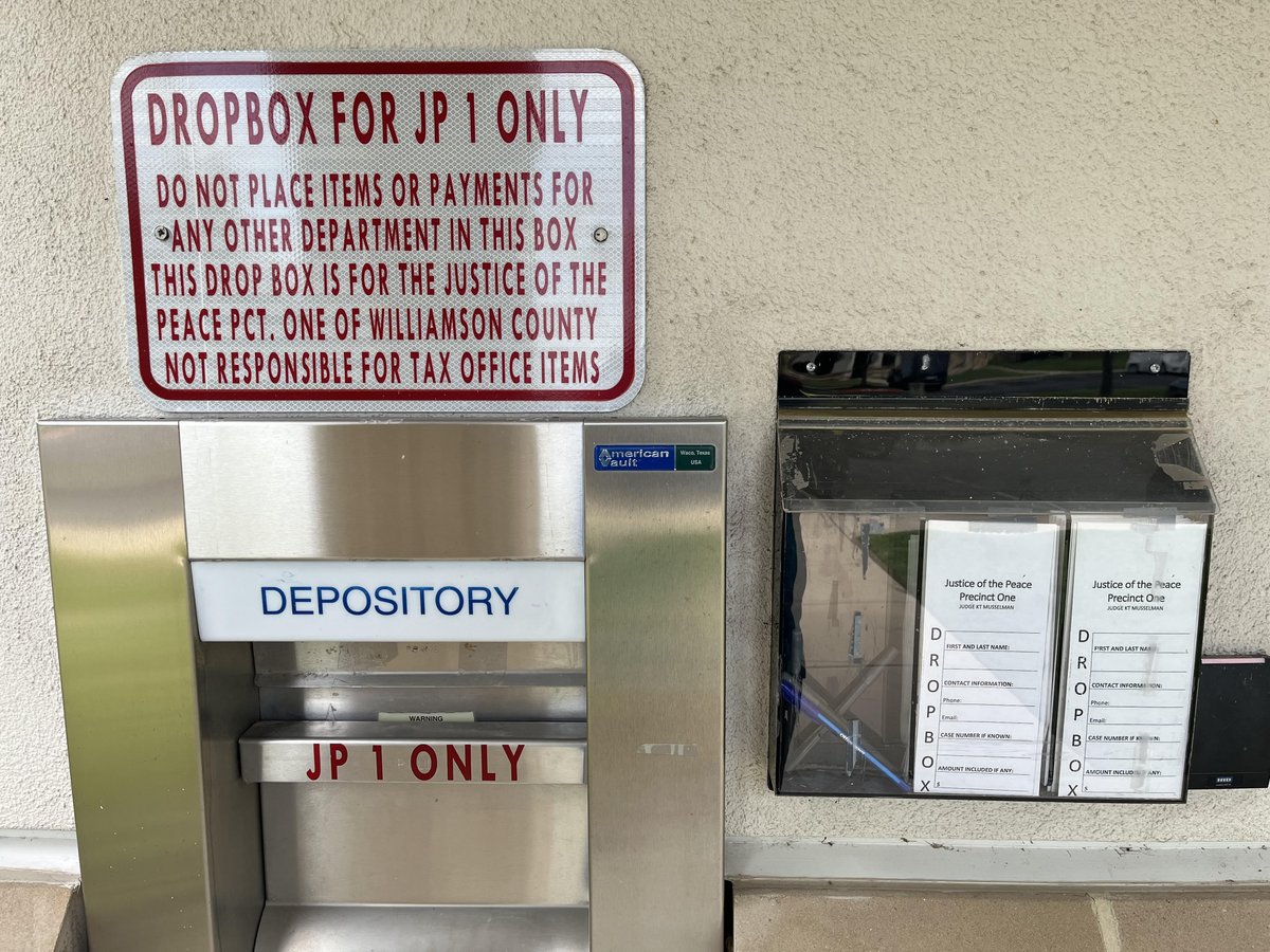 karltm's tweet photo. During the Jester Annex HVAC repairs, JP1 will be closed to in person service May 28-June 12th. We will be available remotely by phone 513-244-8622 or email at jp1@wilcotx.gov. Or come use our dropbox at the northwest corner of our building! https://t.co/WIU55n45go