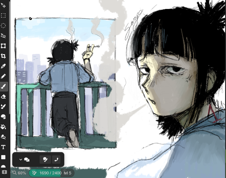 GohSergo's tweet photo. interrupting a smoke-break #nyoka #kyona https://t.co/4IFD1RrOno