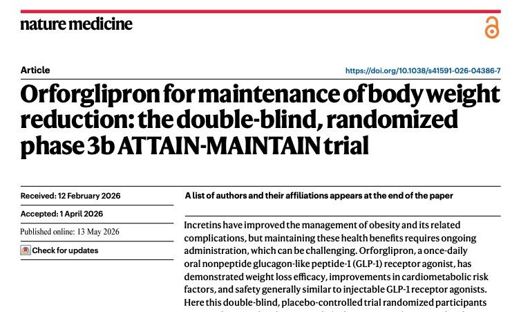 Two studies just dropped in Nature Medicine today that change the GLP-1  conversation. The biggest problem with Ozempic and Wegovy isn't getting the  weight off. It's what happens when you stop.
