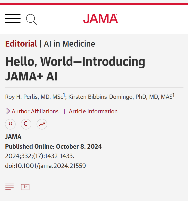 JAMA+ AI tweet media
