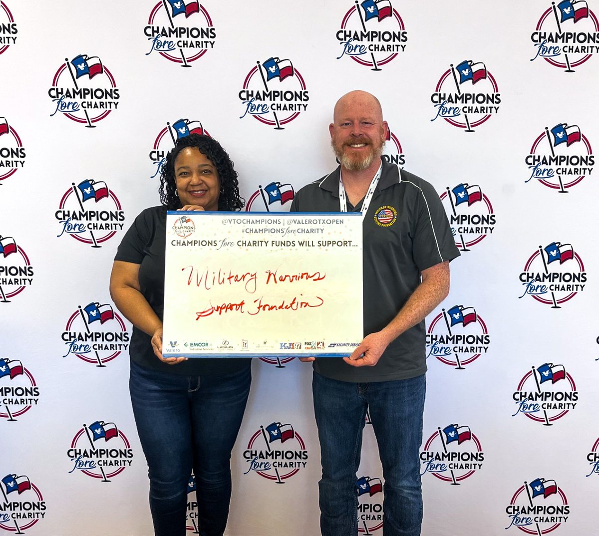 WarriorsSupport's tweet photo. We are incredibly grateful to the Valero Texas Open and their Champions Fore Charity program for selecting Military Warriors Support Foundation as recipients of this meaningful contribution.

This generous support helps further our mission to help combat-wounded veterans in need. https://t.co/Sb6NRVL4ej