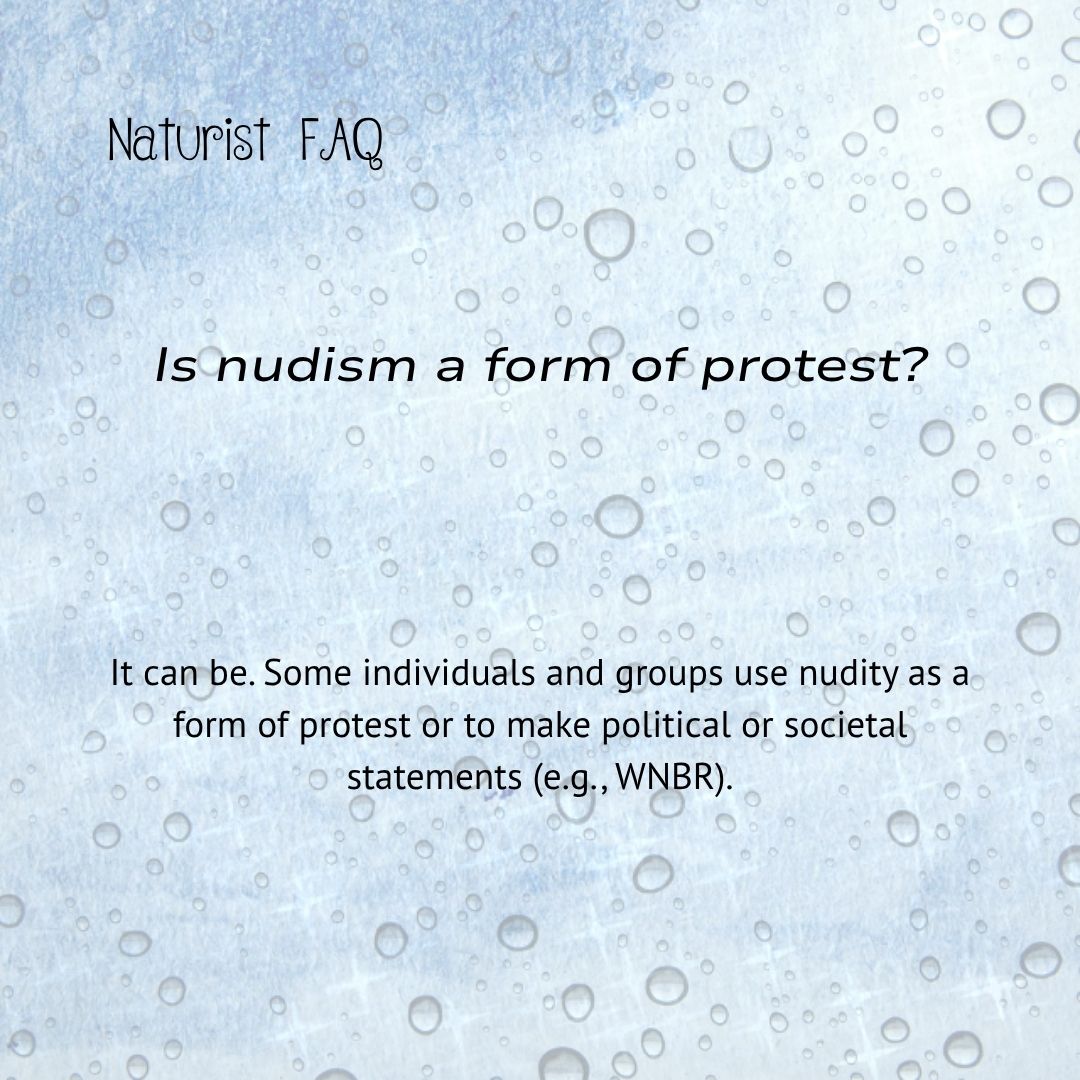 SLRNude's tweet photo. Is naturism a protest? Not usually! It's about body positivity &amp; freedom. But nudity can be a powerful statement for causes, like the World Naked Bike Ride. It's all about expression! Learn more about this liberating lifestyle! https://t.co/wqD2ITE5rj