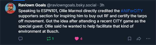Mo_futbol's tweet photo. How about that for setting up the standard of fandom. the closest to what #Futbol bring is college football. Even they are planning supporter sections. #soccer #Football as a culture is untouchable. Well done #AllforCITY #stlCITYsc #Mofutbol https://t.co/bVJqV9lacA