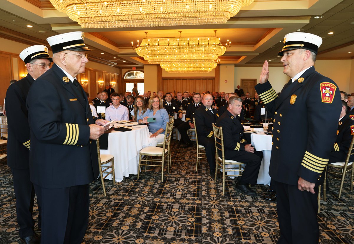 PhotogMarc_ent's tweet photo. Fire Chief's Association of Massachusetts installation ceremony for Brockton Fire Chief Brian Nardelli as the 104th president of the association at Thorny Lea Golf Club on Wednesday, May 20, 2026. https://t.co/W0ueURROKq