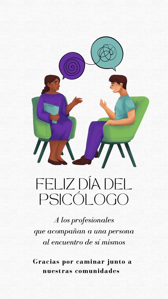 compazyolijni's tweet photo. #DíadelosPsicólogos 
Felicidades y gracias a los seres humanos que dedican su vida a la salud mental: parte medular en la #construccióndepaz . 
Aprovechamos la efeméride para visibilizar la necesidad de que el Estado mexicano invierta y dé atención y recursos a la #saludmental https://t.co/1EcRbrTBrF