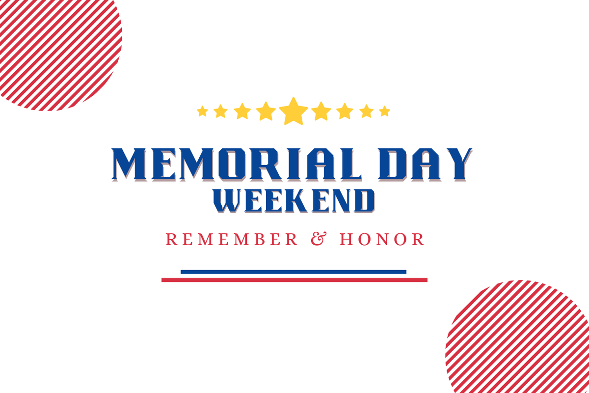 RyleighsVoice's tweet photo. Memorial Day is a time to honor those who made the ultimate sacrifice and to appreciate the freedoms we enjoy each day. Wishing you a meaningful holiday weekend and a wonderful start to summer. https://t.co/dJWXbhqRNY