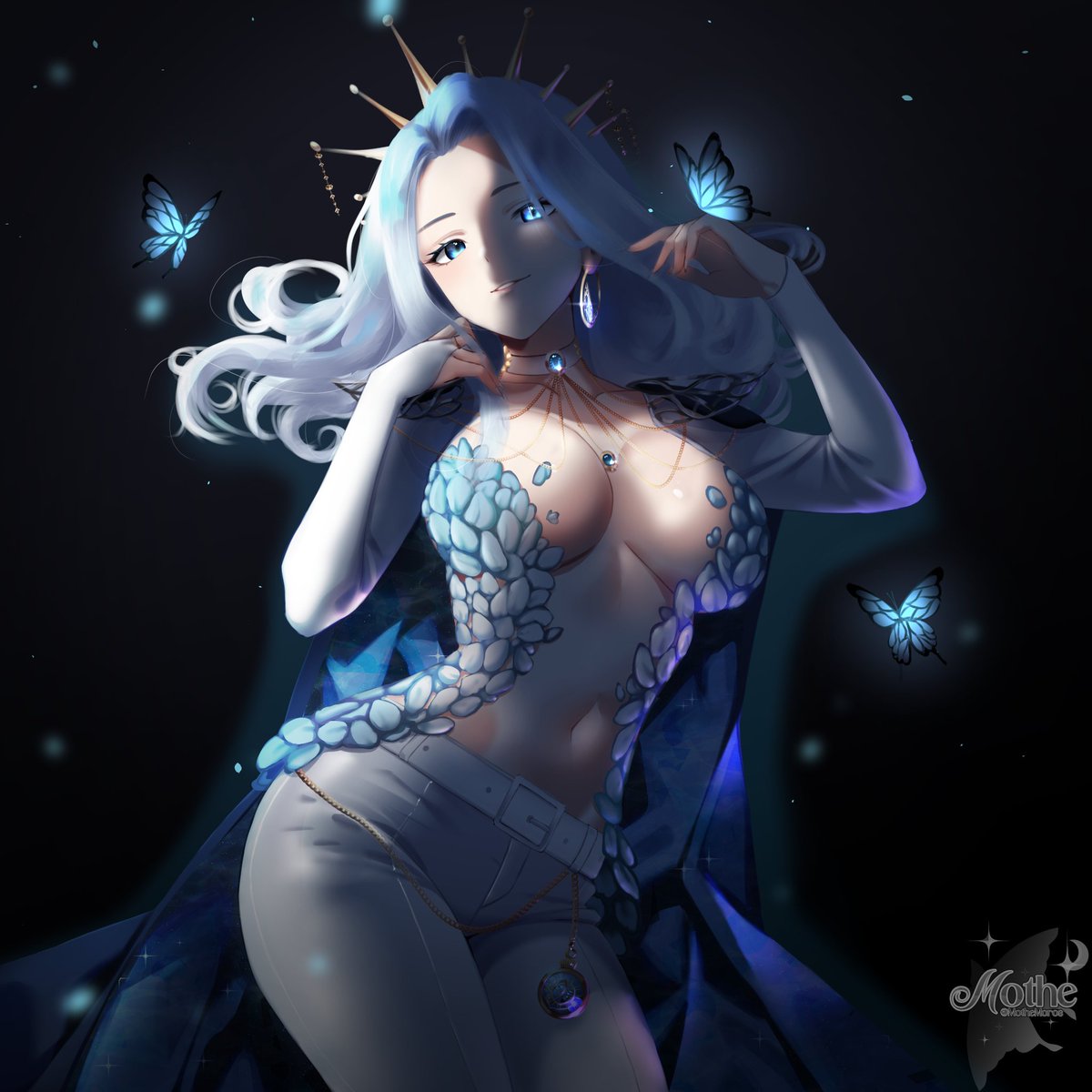 MotheMoros's tweet photo. Drew this beautiful butterfly~🦋
#MonARTch #Vtuber https://t.co/LqyXOJIb1Z