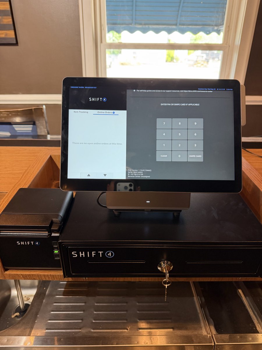 RyanC_Shift4's tweet photo. Creekside Tavern in National Park NJ, are happy to use the new @Shift4Dine #Shift4 #Shift4Dine https://t.co/lwV3y7SIam
