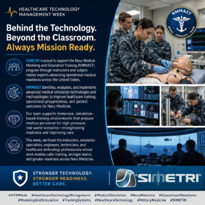 SIMETRI_INC's tweet photo. In the field, there's no room for first-time high-pressure decisions. This #EMSWeek, we honor EMS heroes whose training in realistic simulations ensures readiness when seconds count. Thanks for your lifesaving work! #EMS #MedicalSimulation https://t.co/Byz0qDk3ur