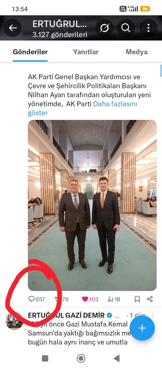 DemirTmsy's tweet photo. @ErtugrlGaziTmsy @RTErdogan @Akparti @celebimehmeta Sayın vekilim yeni görevinde başarılar diliyorum hayırlı uğurlu olsun
#GazilikHakkımızıİstiyoruz https://t.co/eNmnoC3UZ4