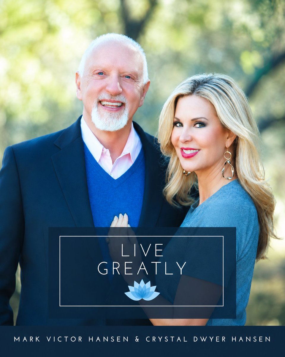 MarkVHansen's tweet photo. What if the quality of your life is determined by the quality of the questions you ask?

On this episode of Live Greatly, Kristel Bauer sits down with Mark Victor Hansen, co-creator of Chicken Soup for the Soul, and Crystal Dwyer Hansen.

https://t.co/asACfxSCg3

#podcast https://t.co/KSpOy197Bq