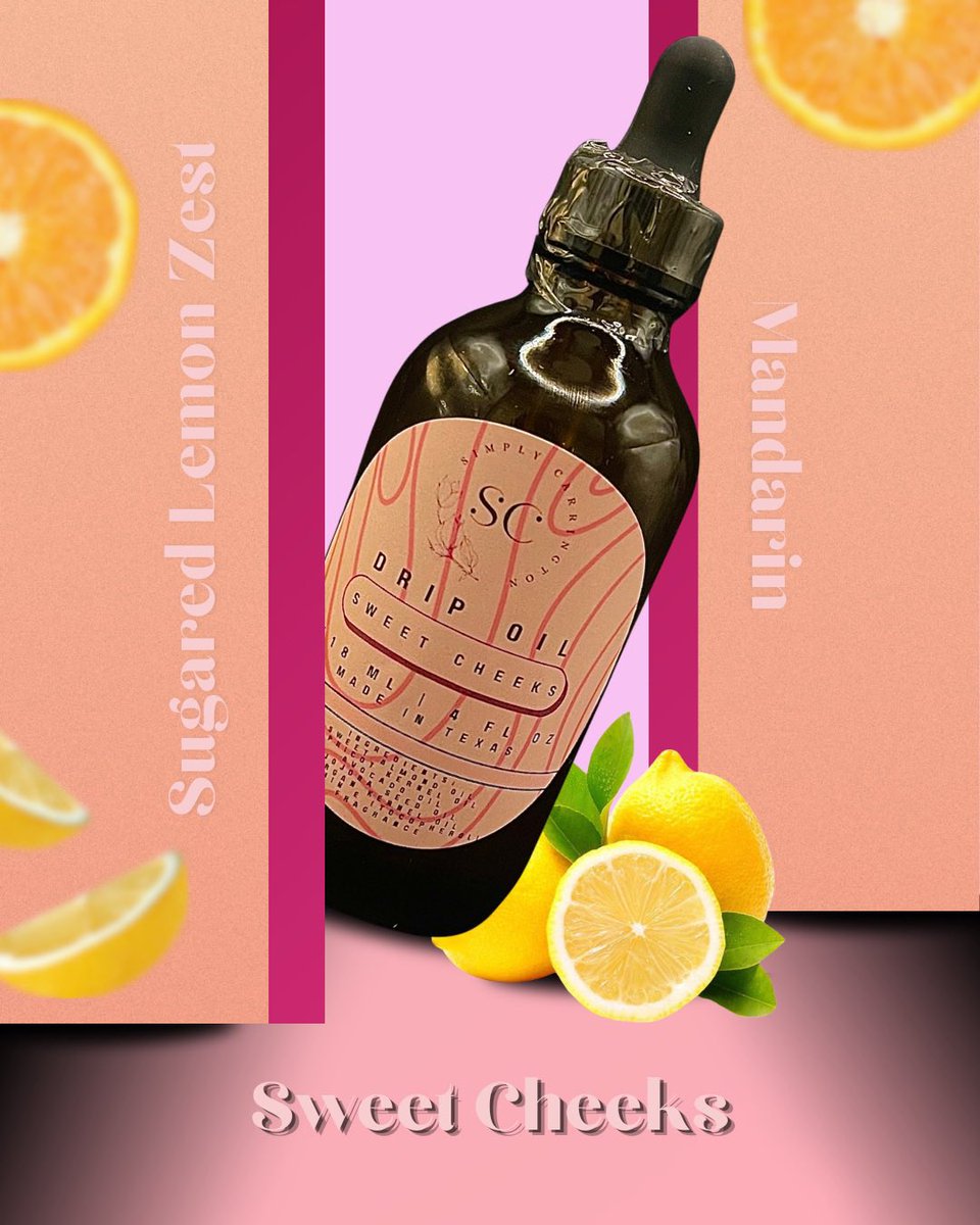 SCarringtonllc's tweet photo. Sweet Cheeks ✨🍋🍊
A little bottle of sunshine kissed with sugared lemon zest and juicy mandarin. Sweet, soft, and just a little flirty on the skin. #bodyoil #fragrance #glowingskin #beauty #skincare https://t.co/yrdl9Q1eeC