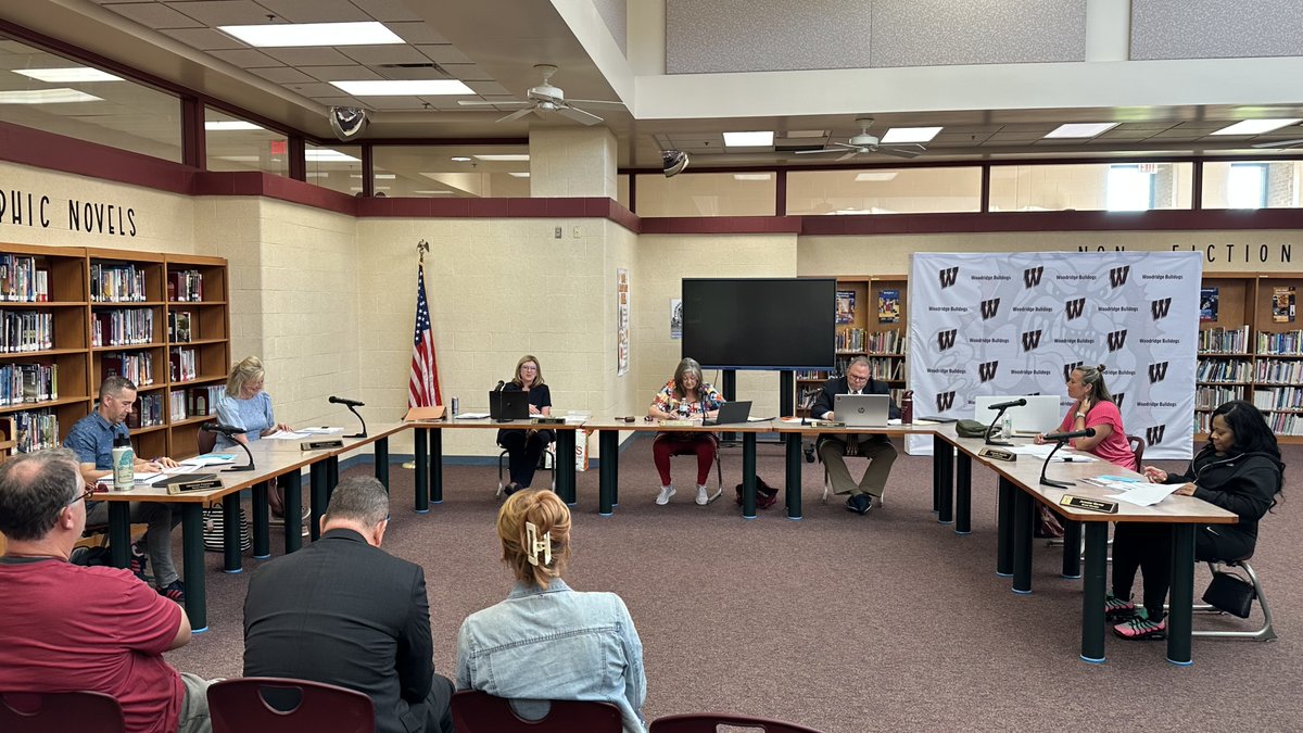 woodridge's tweet photo. 👏Congrats to our WES students recognized @ our May BOE meeting for exemplifying the Woodridge Way through kindness, leadership, integrity, &amp; resiliency! 🐾

We also gifted a former WHS marching band uniform to the Peninsula Historical Society. Full info @ https://t.co/OqpycIZA2w https://t.co/ill4gW2ecp