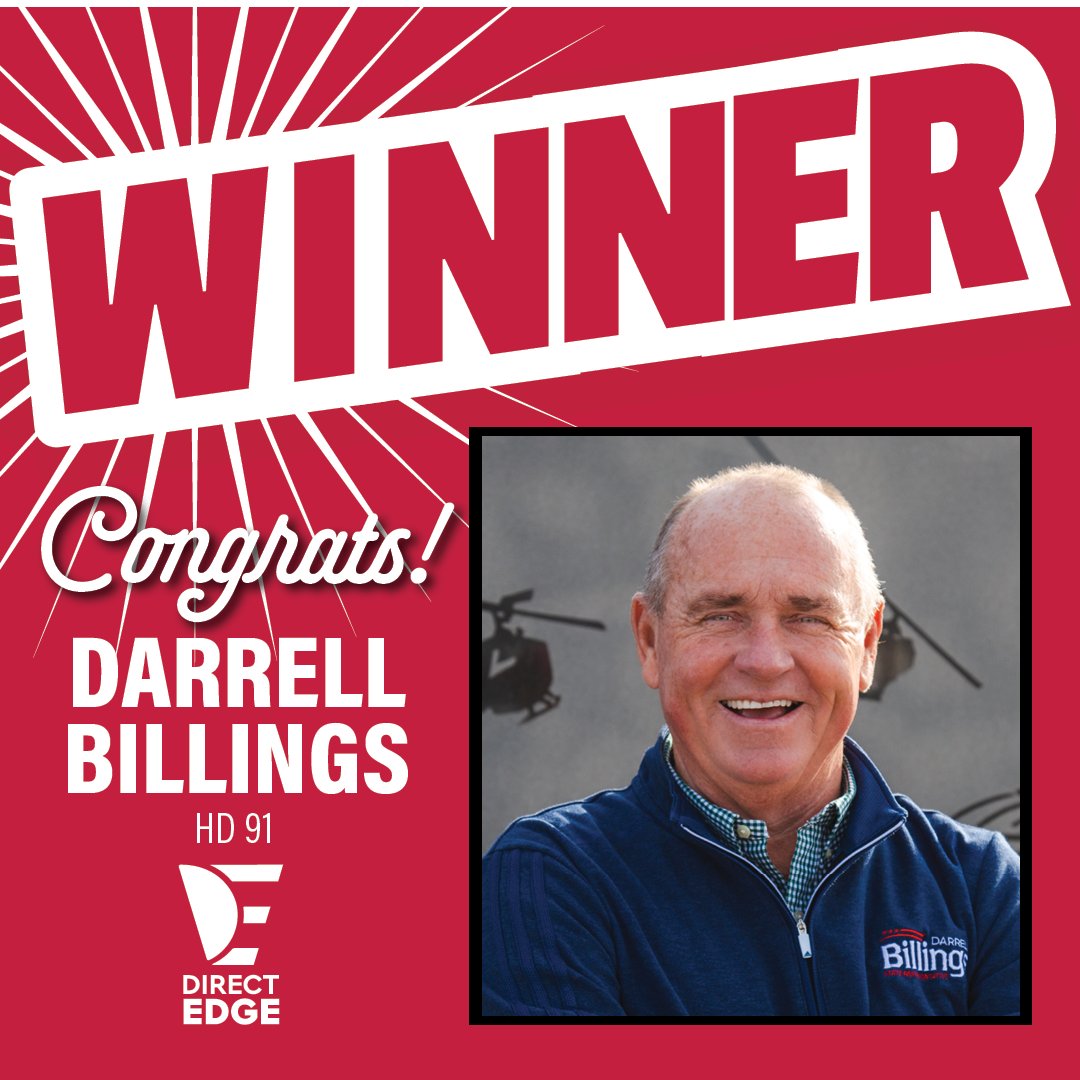 DirectEdgeGOP's tweet photo. Congratulations, Darrell Billings 
Kentucky Republican Primary House District 91 Winner! https://t.co/I4RG48KTpj