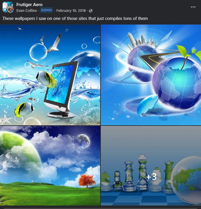 EvanCollins90's tweet photo. @charmy3000 sometimes i regret ever posting those first wallpapers to the frutiger aero group in 2018 when there were like ten people in there -- it's hard to anticipate how the research gets interpreted, especially when it was so loose &amp; small-scale at the time https://t.co/8M70N7bDdq