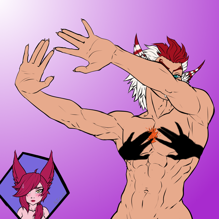 LadyFortune5's tweet photo. #shadowbra #xayah #rakan #leagueoflegendsart #artoflegends https://t.co/4XafHBagrF