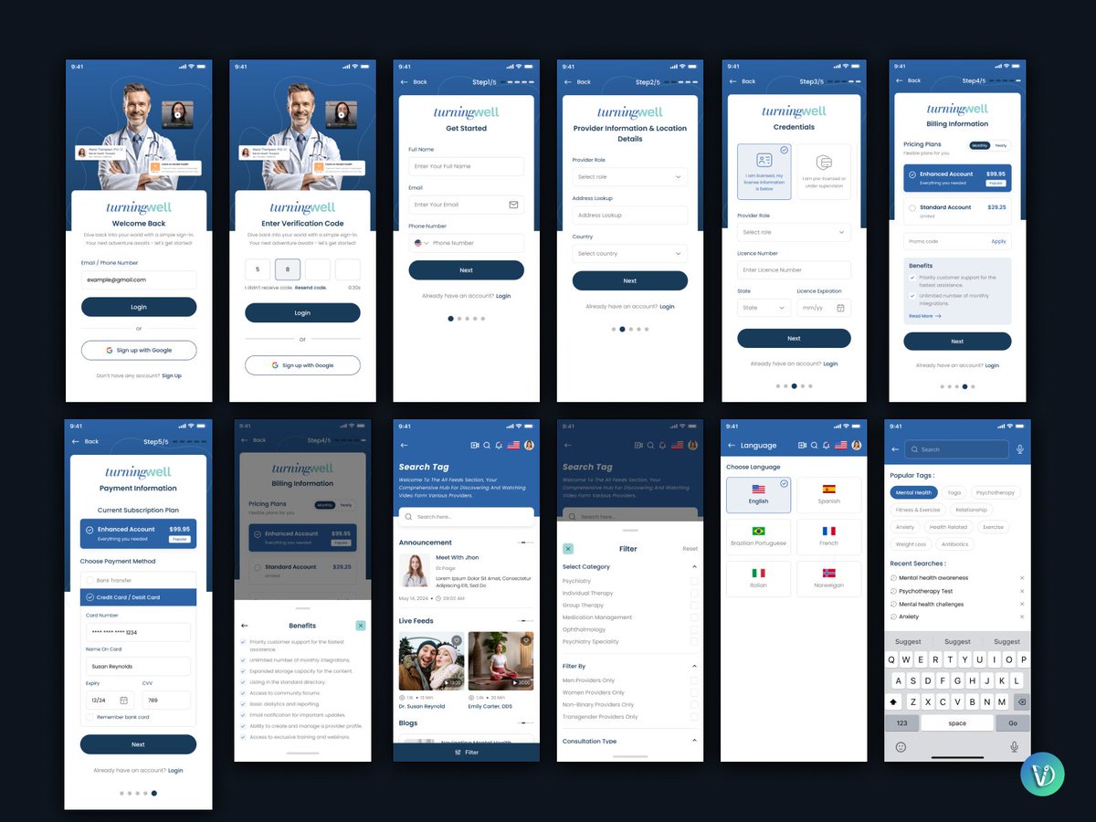 VivekUIUX90's tweet photo. Turningwell Healthcare Provider Mobile App UI Design 😍

https://t.co/SRqU6wpmFg
https://t.co/8KzRc8GEGQ
https://t.co/UNHpQHWgvo
https://t.co/5ZDcwV94FS
https://t.co/0mgCxroAgL

🙌 Available to work together,
📧 Email: kvivekdesigner@gmail.com https://t.co/g7d3ZqLiAj