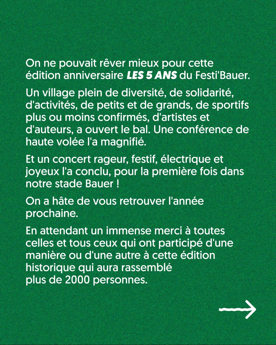 stadebauer's tweet photo. On ne pouvait rêver mieux pour cette édition anniversaire "les 5 ans" du Festi'Bauer. Un village plein de diversité, de solidarité, d'activités, de petits et de grands, de sportifs plus ou moins confirmés, d'artistes et d'auteurs, a ouvert le bal. https://t.co/764VkV9RE7