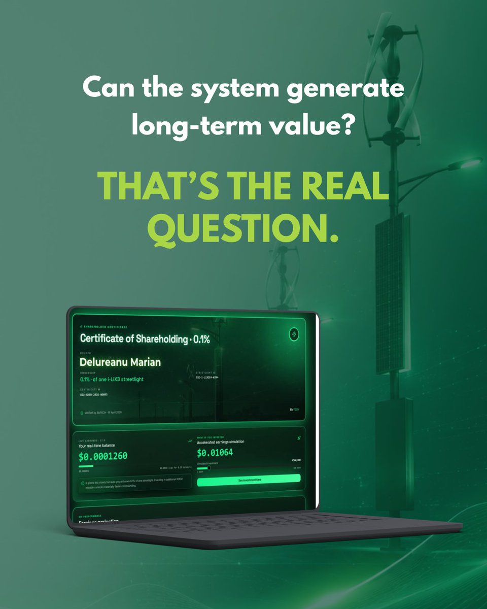 BioTECHsrl's tweet photo. Most energy projects are judged by one thing: technology.

But technology alone does not make a project financially viable.

In energy infrastructure, the real question is: Can the system generate predictable long-term value? https://t.co/i3vFZhbjoO