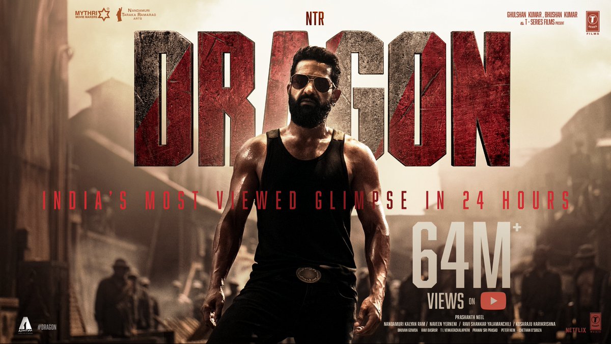 AnantapurBO's tweet photo. #Dragon Glimpse creates history as 𝐈𝐍𝐃𝐈𝐀’𝐬 𝐇𝐈𝐆𝐇𝐄𝐒𝐓 𝐕𝐈𝐄𝐖𝐄𝐃 𝐆𝐋𝐈𝐌𝐏𝐒𝐄 𝐢𝐧 𝟐𝟒 𝐇𝐎𝐔𝐑𝐒 with a massive 𝟔𝟒 𝐌𝐈𝐋𝐋𝐈𝐎𝐍+ 𝐕𝐈𝐄𝐖𝐒 on YouTube 🐉

Idi just sample maatrame 🔥💥🔥💥💥🔥💥🔥💥🔥💥🔥💥🔥💥🔥💥🔥💥🔥💥🔥💥🔥💥🔥

▶️ https://t.co/RMpc0Gts1u

#NTRNeel