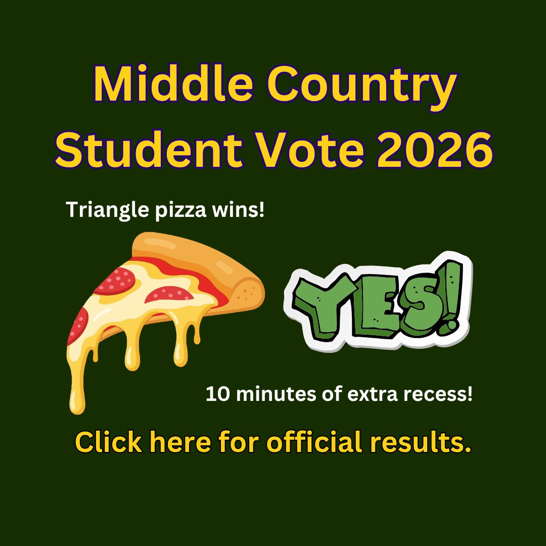 middlecountry's tweet photo. Yay triangle pizza!  Yay extra recess! https://t.co/q5xMSPnatf