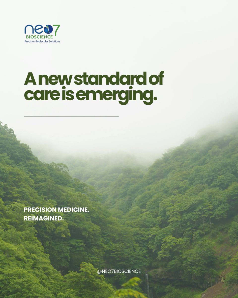 neo7bioscience's tweet photo. For decades, medicine has largely operated by waiting for symptoms, identifying damage, and reacting after dysfunction has already progressed.

That model is beginning to change.

Neo7 Bioscience is helping lead the transition toward a more responsive standard of care through molecular surveillance, precision restoration strategies, and adaptive biological intelligence designed around the individual.

The future of medicine will not rely solely on static snapshots taken after disease emerges.

It will be built on earlier insight, continuous biological feedback, and precision-guided intervention capable of adapting alongside the body itself.

The next era of care is becoming proactive, personalized, and responsive.

Follow Neo7 Bioscience for more on the future of precision medicine, molecular surveillance, and adaptive biological intelligence.

#Neo7 #PrecisionMedicine #Biotechnology #FutureOfMedicine #MolecularSurveillance #HealthInnovation #PersonalizedMedicine #SystemsBiology