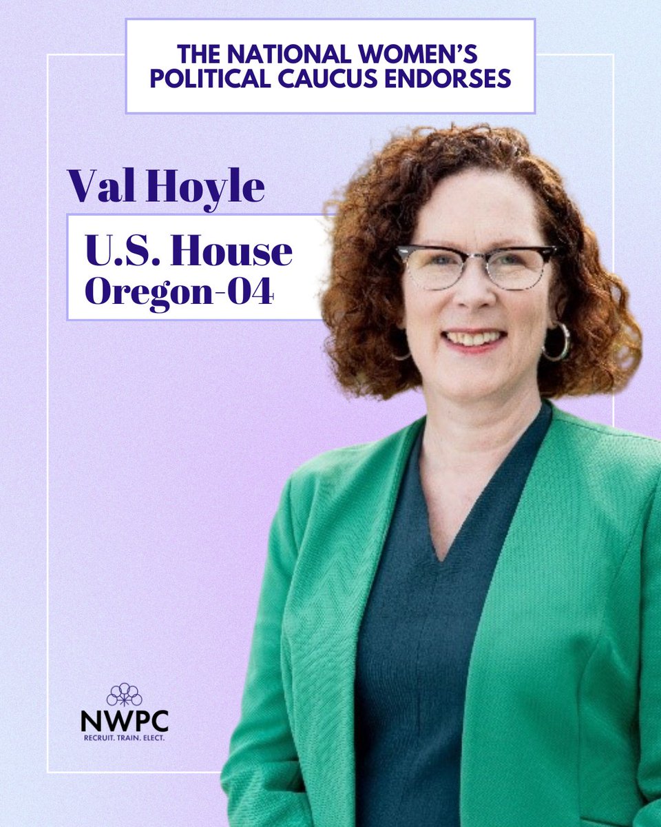 NWPCNational's tweet photo. @ValHoyle continues to support policies that safeguard reproductive freedom. We’re proud to back her again this cycle. #WomenLead https://t.co/bj60ixYvwS