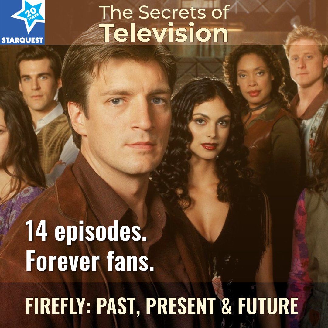 sqpn's tweet photo. 14 episodes. Cancelled after one season. Still one of the most beloved sci-fi shows 20+ years later. What does that say about every show that ran longer and is now forgotten? #Firefly #SpaceWestern
With @bettnet, @jackbaruzzini, and @houstinhobby.
Link in replies. https://t.co/QyoMixArRx