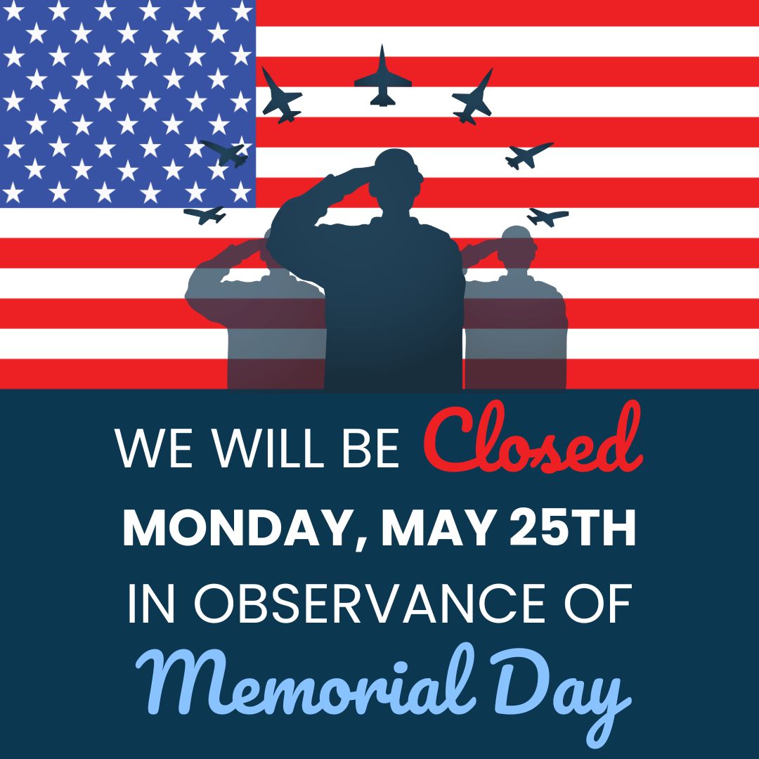 HighPointFCU's tweet photo. PLEASE NOTE: Our branches will be CLOSED Monday, 5/25 in observance of Memorial Day. https://t.co/w1U1FYegoP