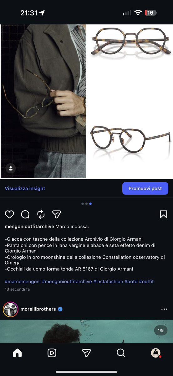 MengoniOutfit's tweet photo. Marco indossa:
Giacca con tasche e
Pantaloni con pence in lana vergine effetto denim di GiorgioArmani
-Orologio in oro moonshine della collezione Constellation observatory di Omega
-Occhiali AR 5167 di Giorgio Armani https://t.co/9oDTvT62HM