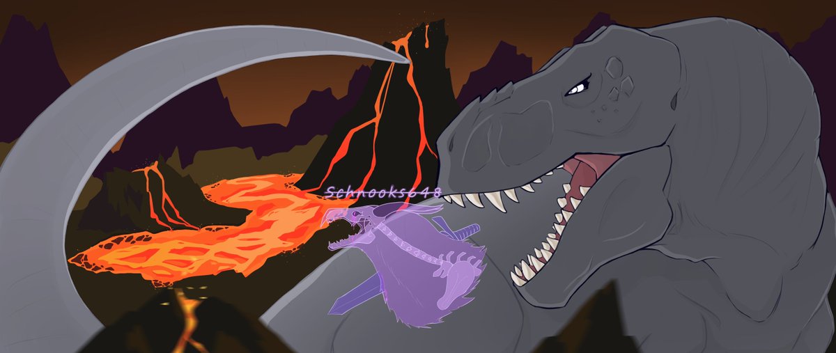 Schnooks648's tweet photo. Created this Rex YCH ! Trying to learn backgrounds better. 

Its currently open on my Vgen for 25$ USD ! Or you can DM me and pay through paypal!
https://t.co/FpA409HQXl

#paleoart #trex #rex #beastofbermuda #pathoftitans https://t.co/bK5FRZNcIL