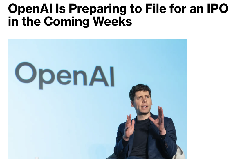 khwhahn's tweet photo. With the IPO date of OpenAI we will also know when Anthropic is going to release Mythos. :-) https://t.co/9rr8tdvrhU