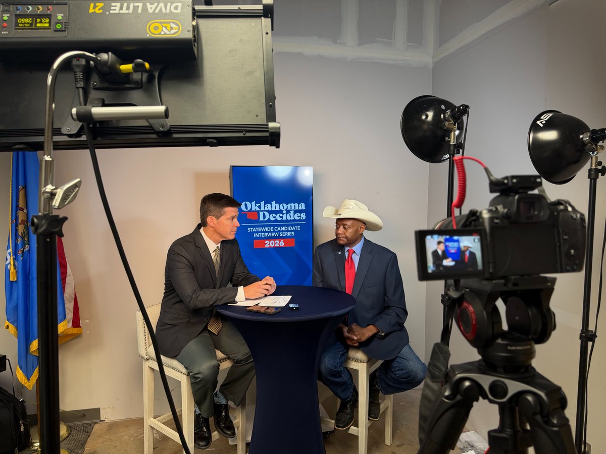 OklahomaDecides's tweet photo. 💥 Join us LIVE on Facebook TOMORROW at 10 a.m. &amp;  12 p.m. to get to know State Superintendent candidate Robert Franklin &amp; Labor Commissioner candidate Keith Swinton as each sits down with The State Chamber's Brent Skarky to give voters deeper insight into their choices! https://t.co/rql3PuM70q