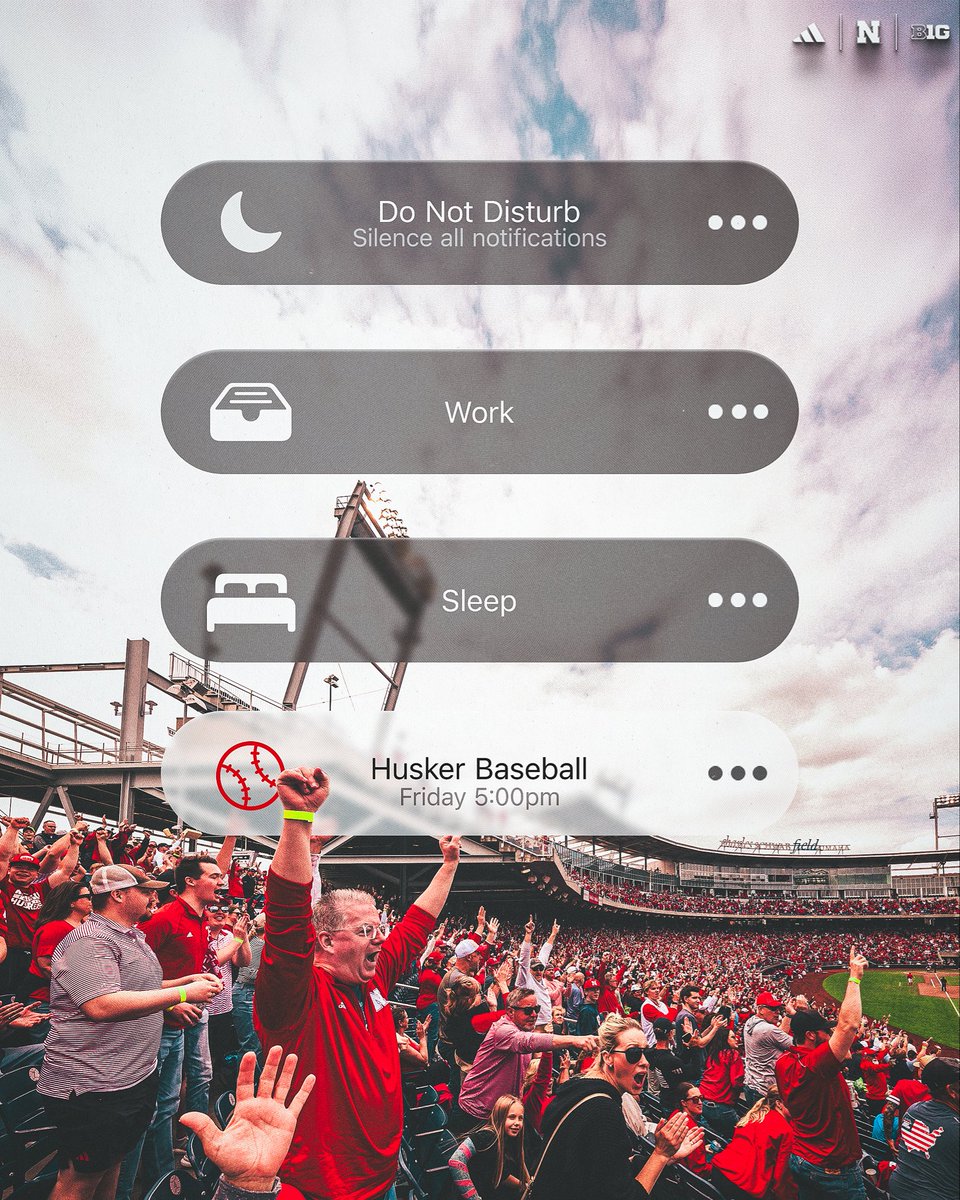 HuskerBaseball's tweet photo. Friday plans are set. 📲

See you at the Chuck. 🫵

Get your tickets🎟️ - https://t.co/sLC5a3dPY9 https://t.co/hB4uLPXGUz