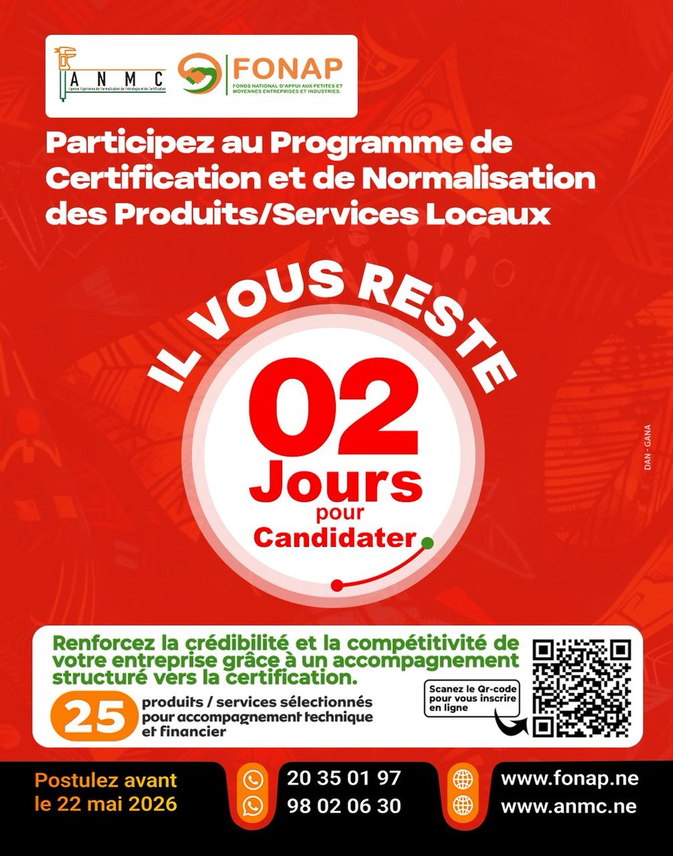 Fonds National d'Appui aux PME/PMI (FONAP) tweet media