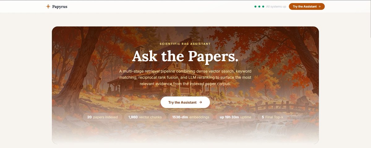 Building Papyrus: A Production-Grade Scientific RAG Assistant