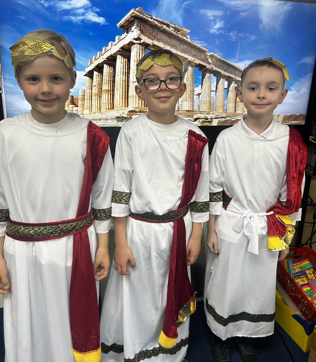 tankersleyspy3's tweet photo. We had a fantastic Ancient Greece dress up day and really enjoyed sharing our learning about this exciting topic with our friends and families. https://t.co/mo0148eq2c
