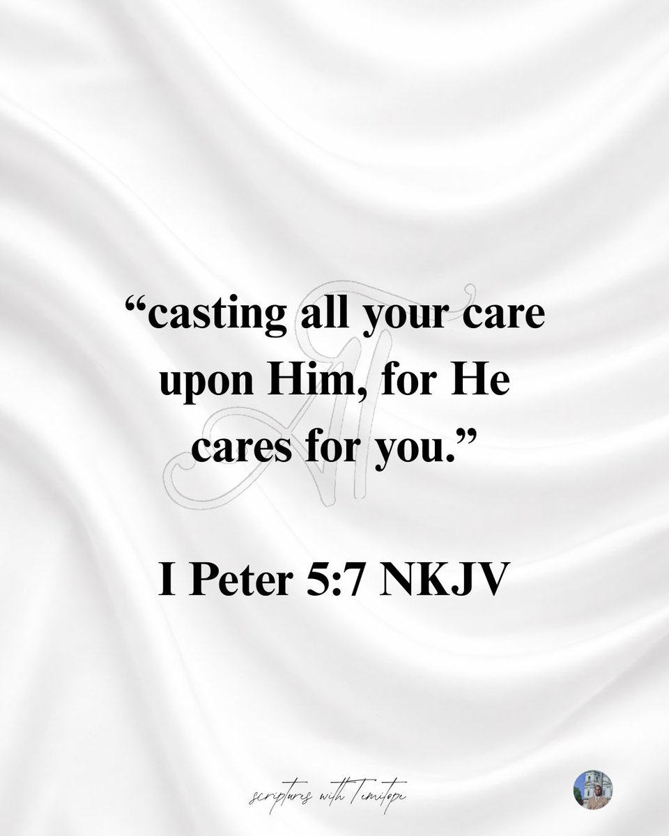 TemitopAdepoju's tweet photo. I will cast my cares on Him. 

Day 140/365 

“Pour out all your worries and stress upon him and leave them there, for he always tenderly cares for you.” 1 Peter 5:7 TPT

#scriptureswithtemitope
#averseperday 
#allnations
#EXPLOREPAGE
#fyp https://t.co/onkTG9vPkf
