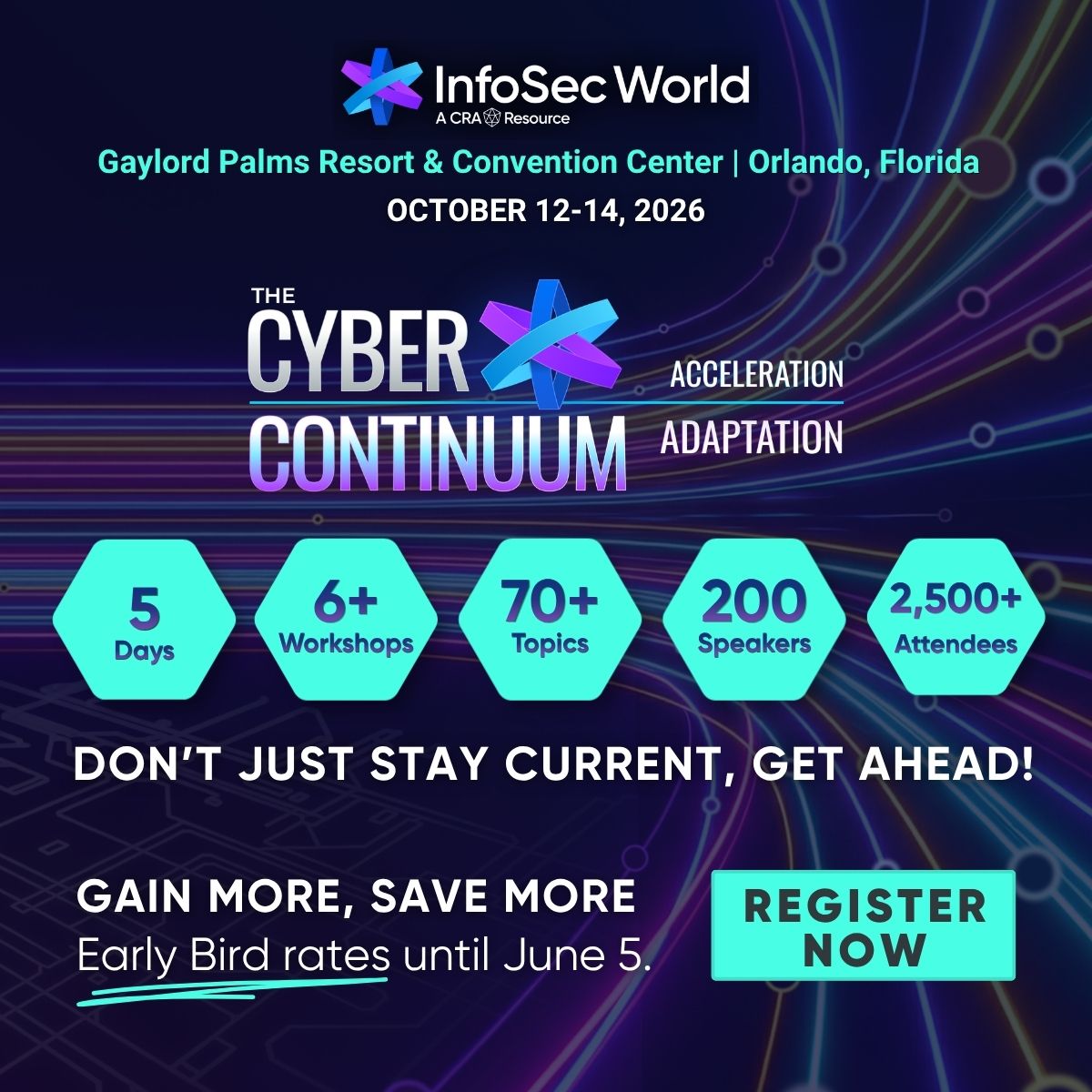 Identiverse's tweet photo. Join cybersecurity leaders in Orlando this October for expert sessions, hands-on workshops, networking, and gain insights on all things new in cloud security, ransomware defense &amp; more 🔐

Register now at https://t.co/UUakux1uIa
#InfoSecWorld #Cybersecurity #SecurityLeadership https://t.co/S88fyf8qxH