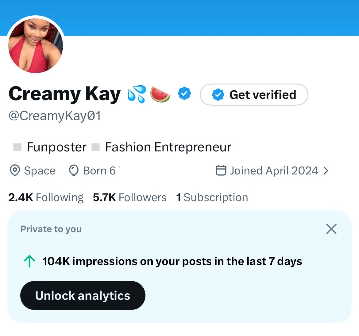 Creamy Kay 💦🍉 tweet media