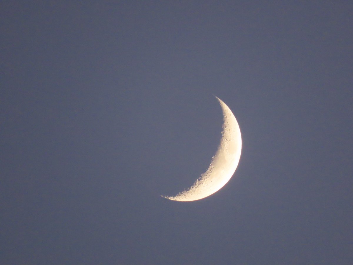 MrsAstronaut's tweet photo. Waxing crescent moon tonight https://t.co/4cRKRMipbX
